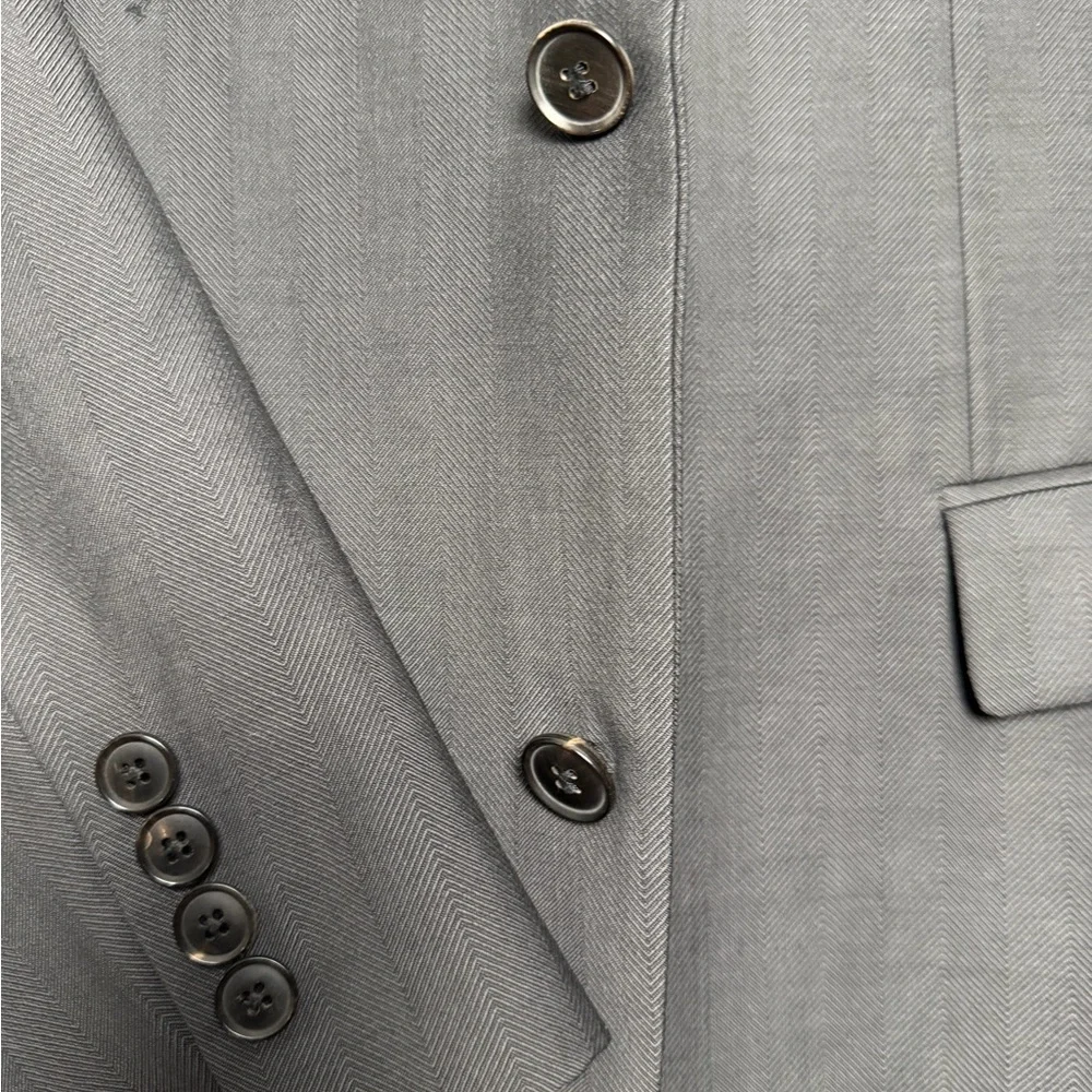 Hugo Boss Gray Herringbone Wool Blazer 38R Tailored by Nordstrom